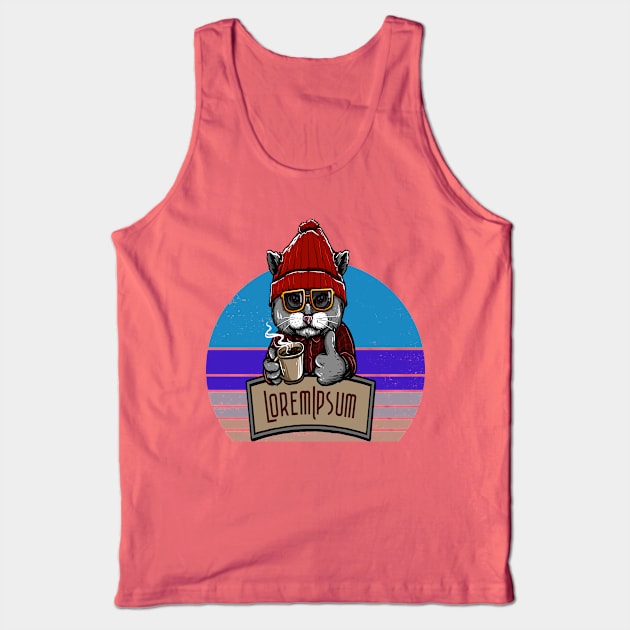 CAT COFFEE Tank Top by STAR SHOP